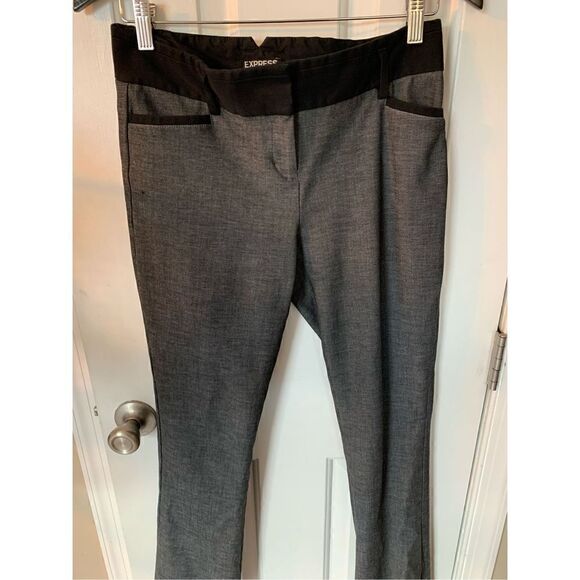 Express columnist gray and black pants size 2R - Picture 1 of 5